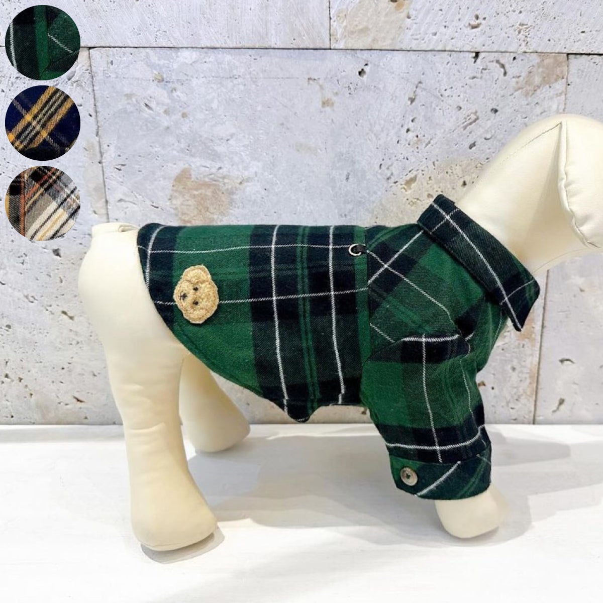 Denim rose（デニムローズ）ワッペンチェックシャツ｜PONODOG&自由が丘