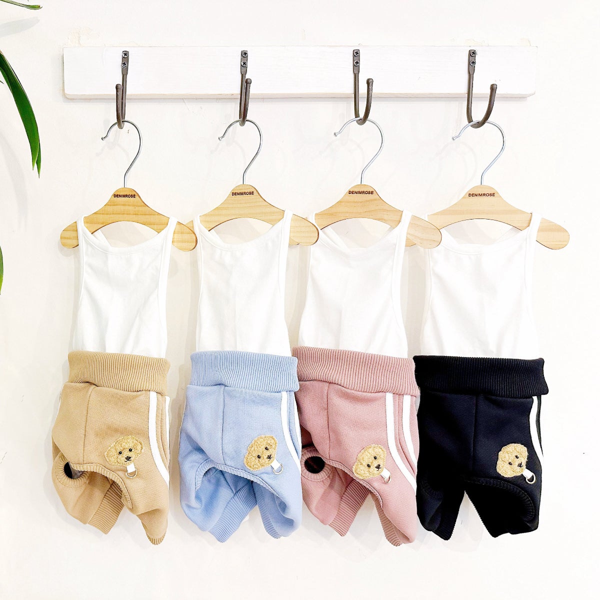 Denim rose（デニムローズ）ワッペンジャージパンツ｜PONODOG&自由が丘