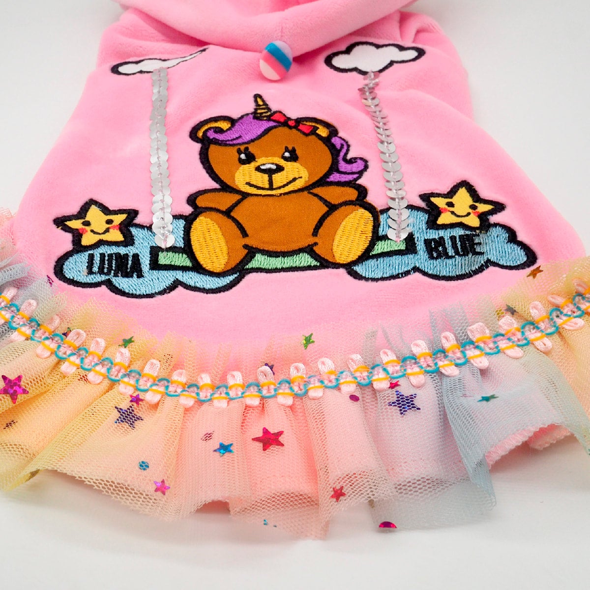 Luna Blue　ルナブルー　パーカー　ユニコーンフーディ　日本限定　Ｓ LunaBlue（ルナブルー）日本限定 POOCHINO UNICORN Hoodie Girl XS, S