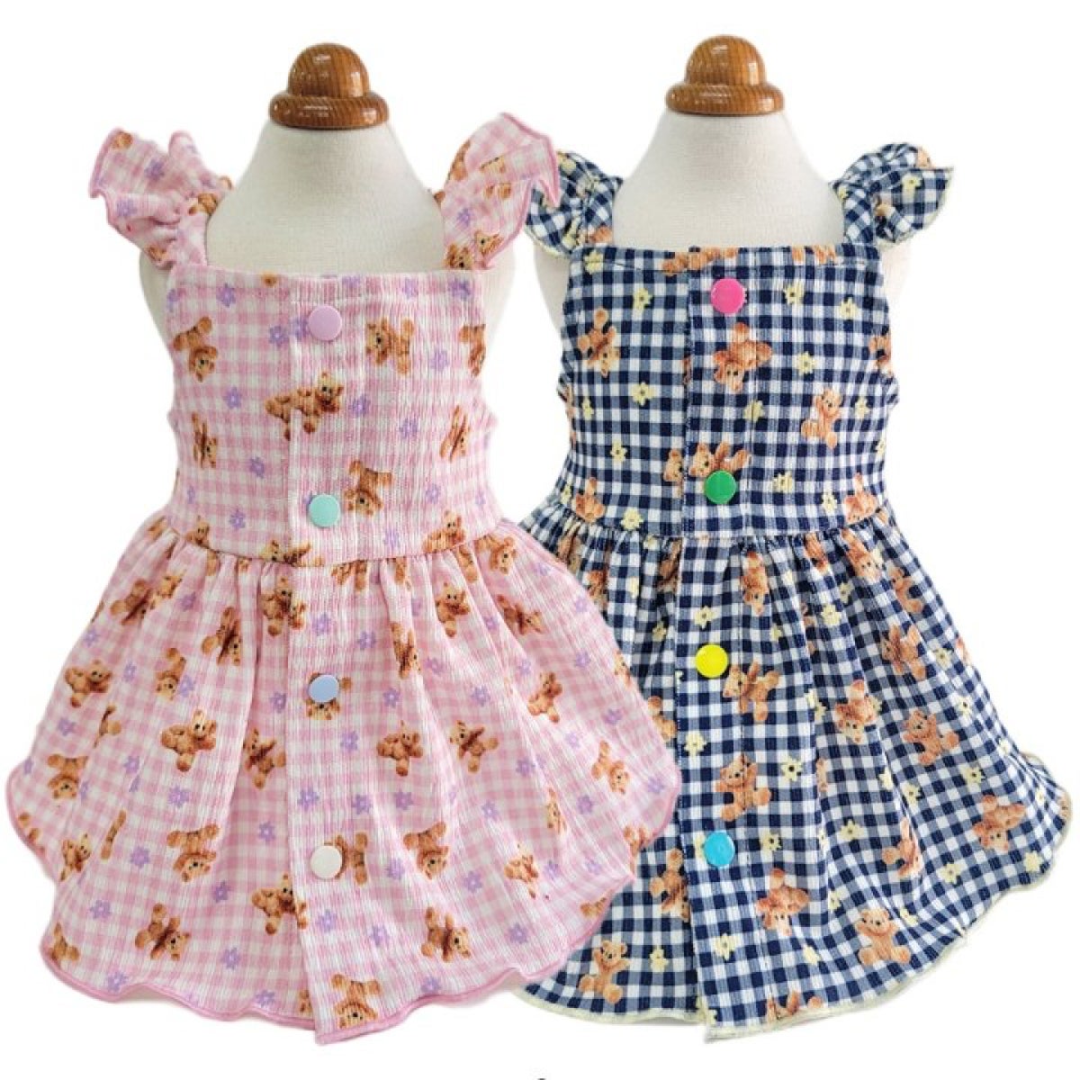 circus circus（サーカスサーカス）ギンガムベアワンピ｜PONODOG&