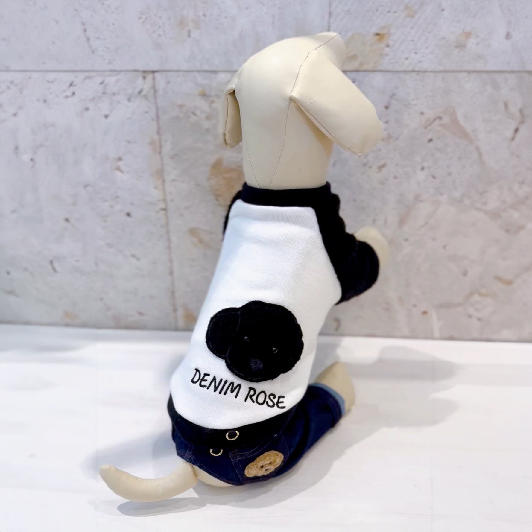 Denim rose（デニムローズ）ビッグワッペンボアトレーナー｜PONODOG&