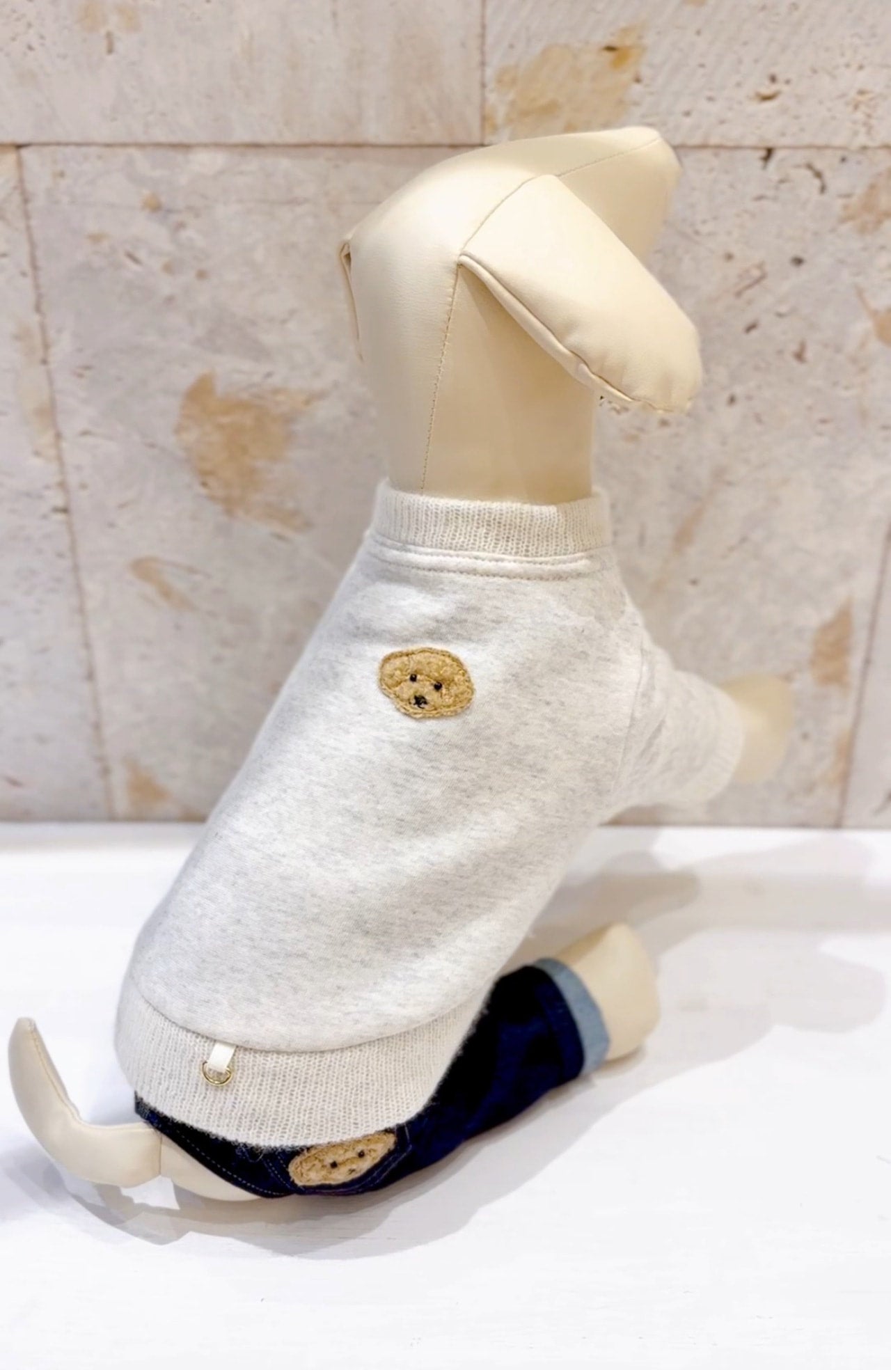 Denim rose（デニムローズ）ワッペンダブルフェイストレーナー