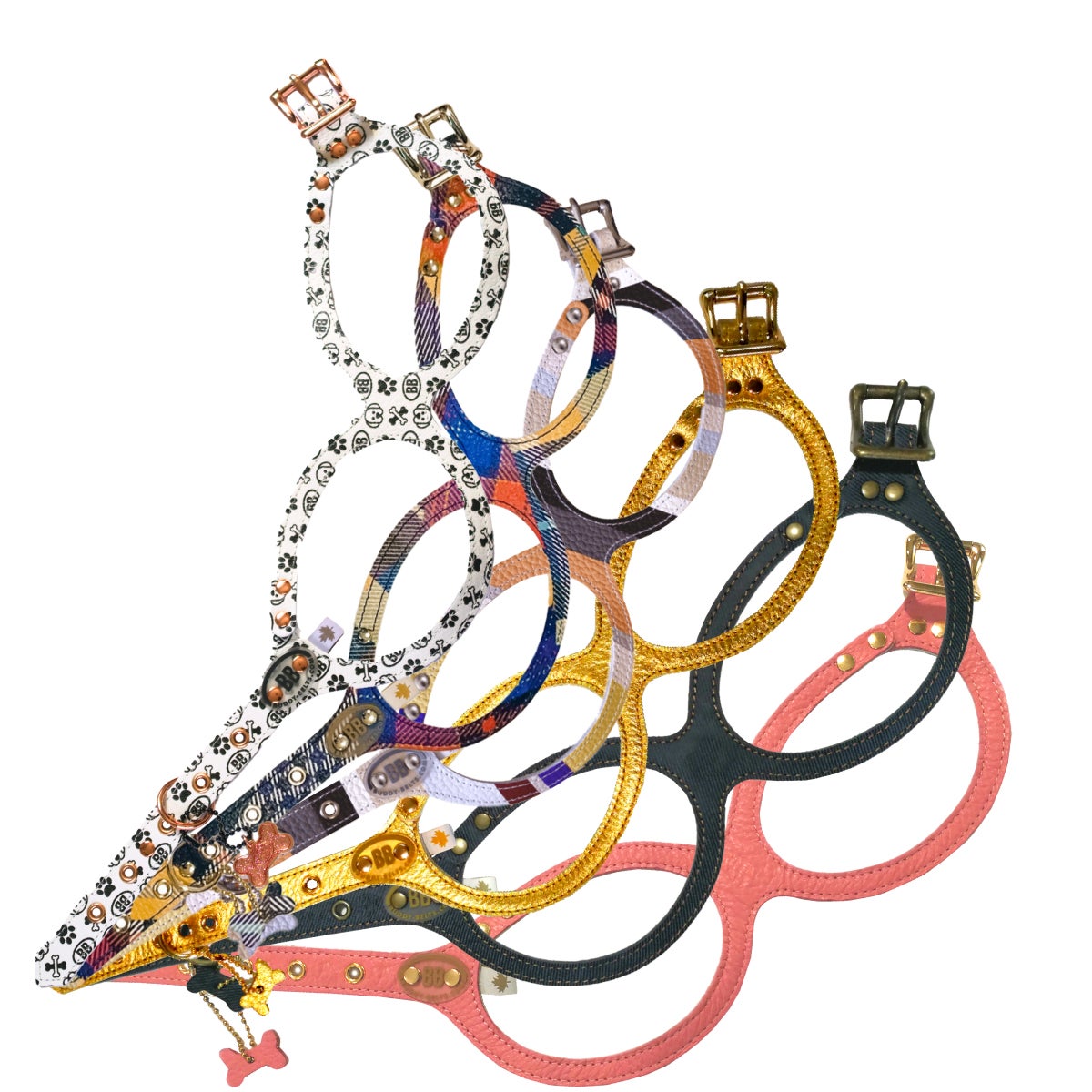 試着のみ バディベルト BUDDYBELTS ホワイト 2号 スワロ付 buddybelts