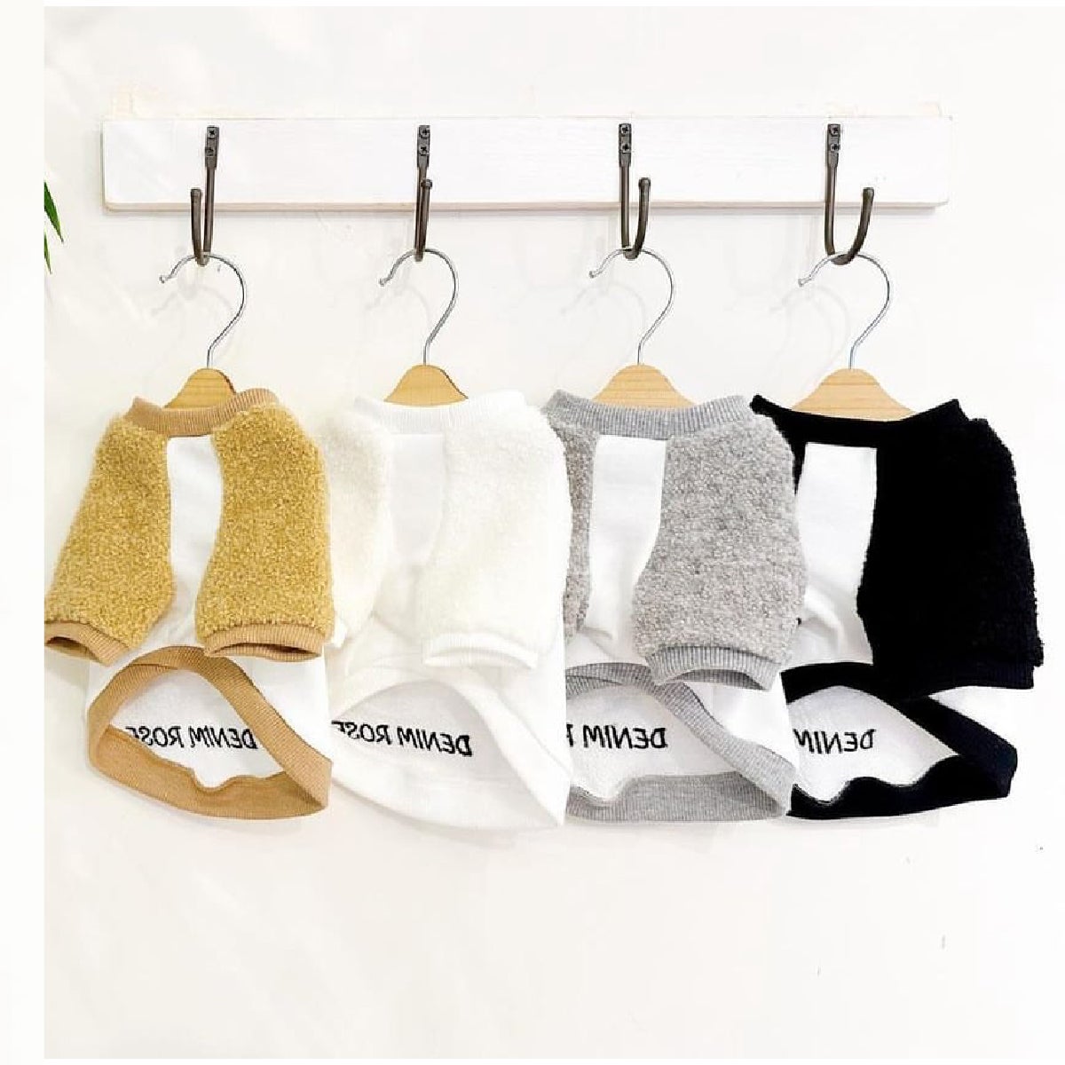 Denim rose（デニムローズ）ビッグワッペンボアトレーナー｜PONODOG&