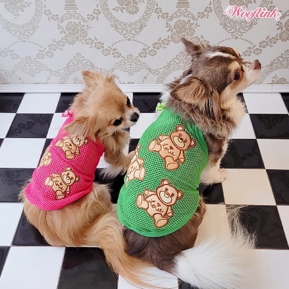 あーちゃん様♡犬服ハンドメイド♡重ね着風サロペトップス あーちゃん様♡犬服ハンドメイド♡重ね着風サロペトップス あー